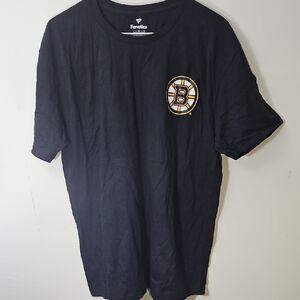 Fanatics Black Boston Bruins Logo Tee